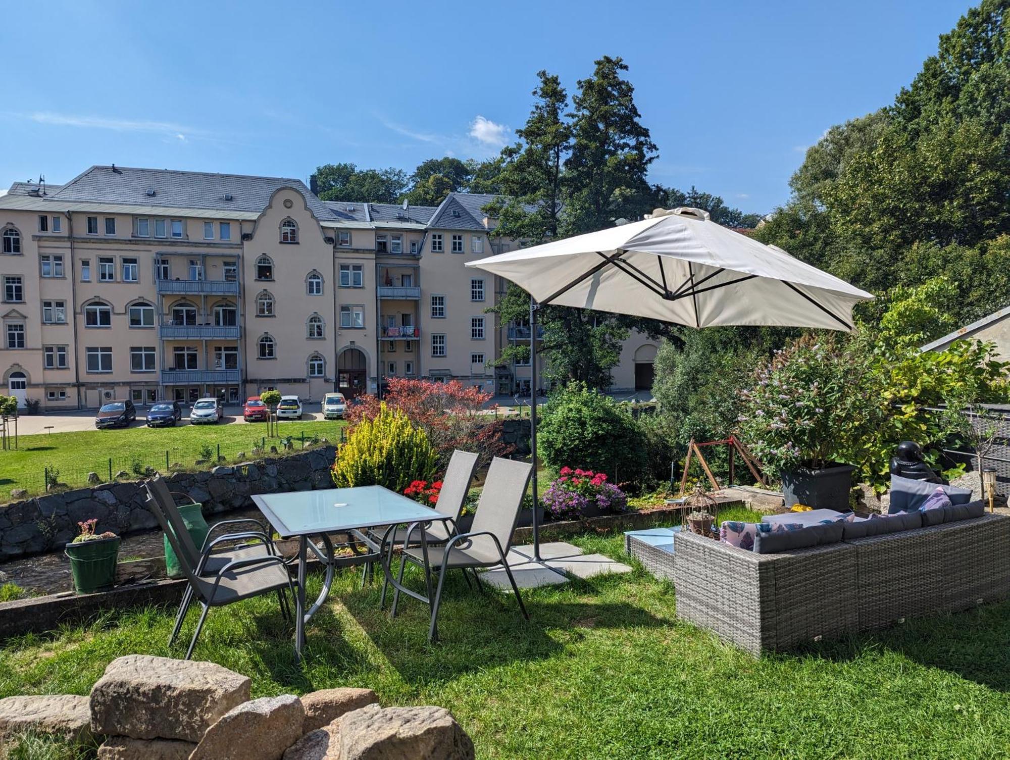 F2 - Urlaubsmagie Sauna, Whirlpool, Pool & Garten Зебниц Экстерьер фото