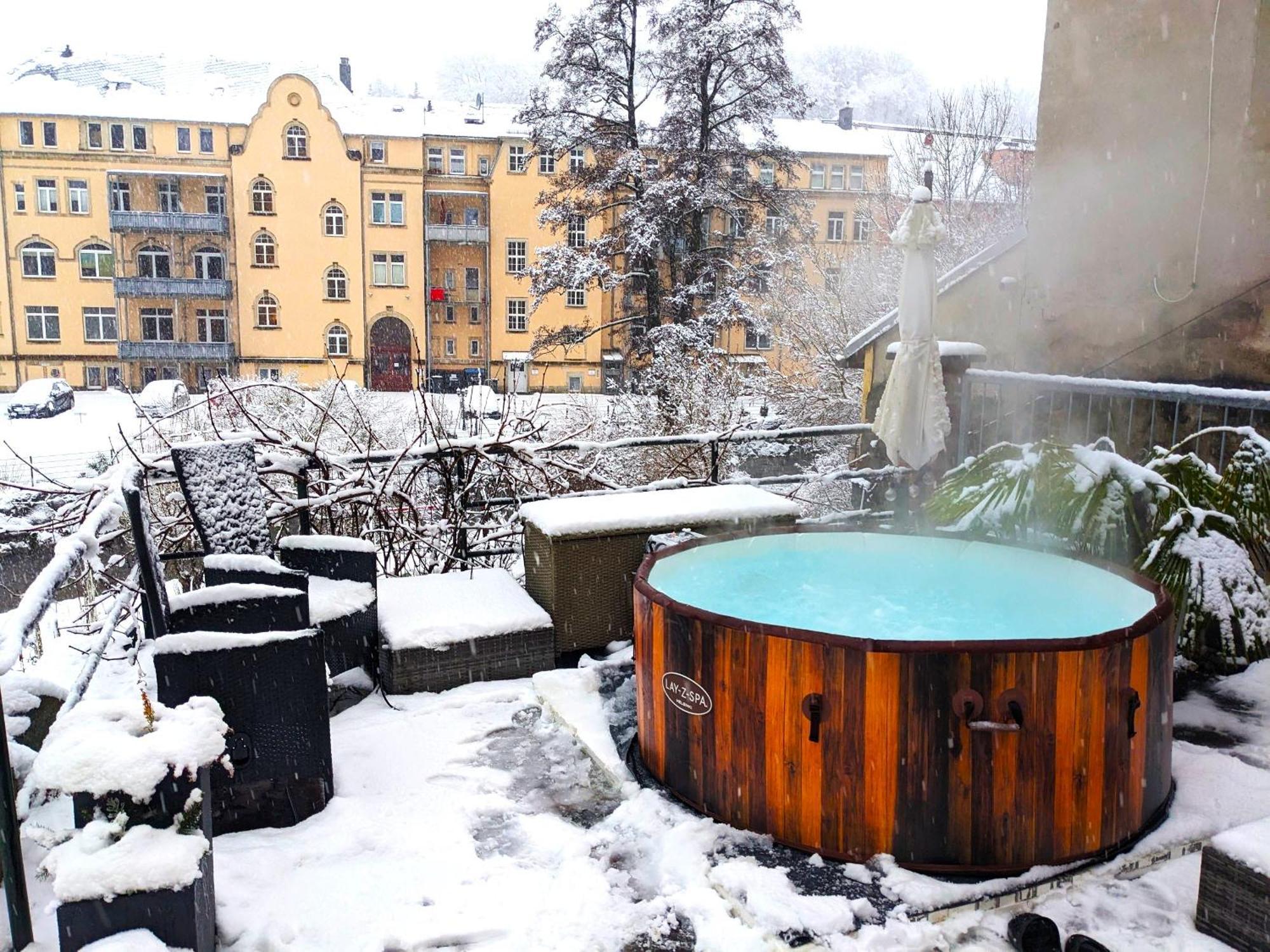 F2 - Urlaubsmagie Sauna, Whirlpool, Pool & Garten Зебниц Экстерьер фото